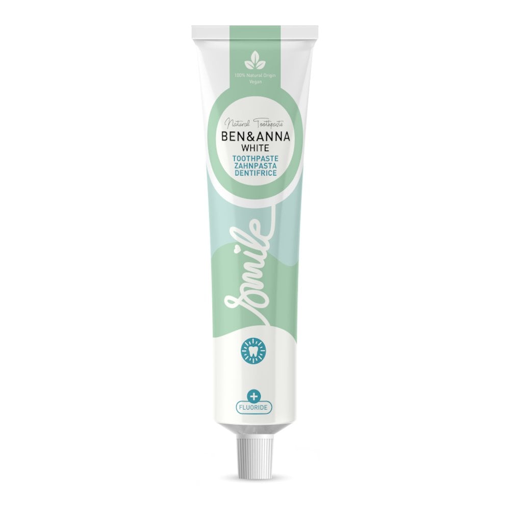 Ben & Anna White Toothpaste with Fluoride - 75ml