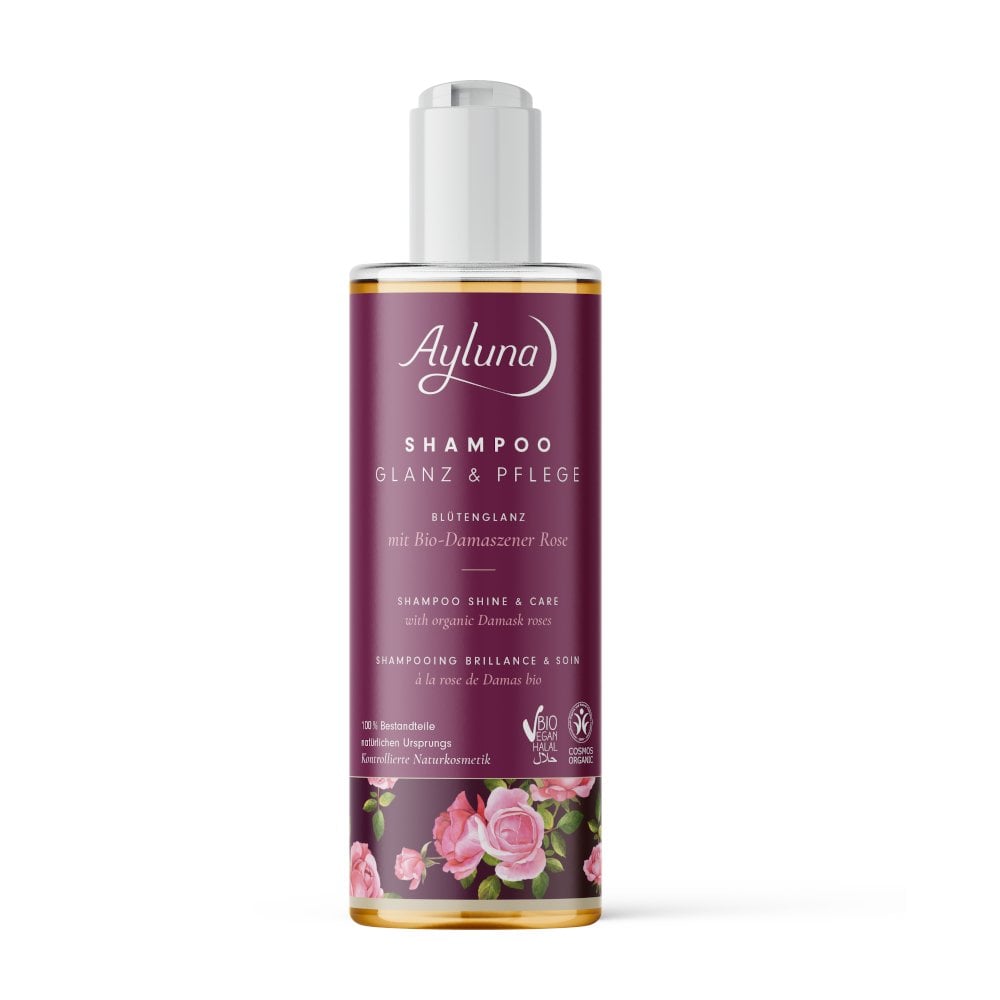 Ayluna Organic Damask Rose Shampoo for Shine & Care - 250ml