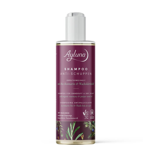 Ayluna Organic Rosemary and Juniper Wood Oil Shampoo for Dandruff & Dry Scalp - 250ml