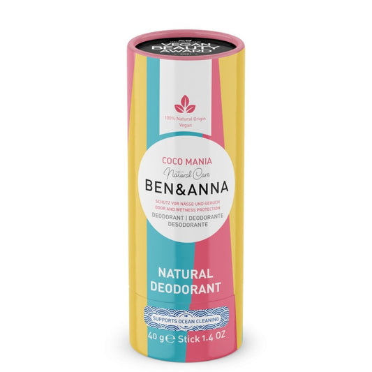 Ben & Anna Paper Tube Deodorants - 40g