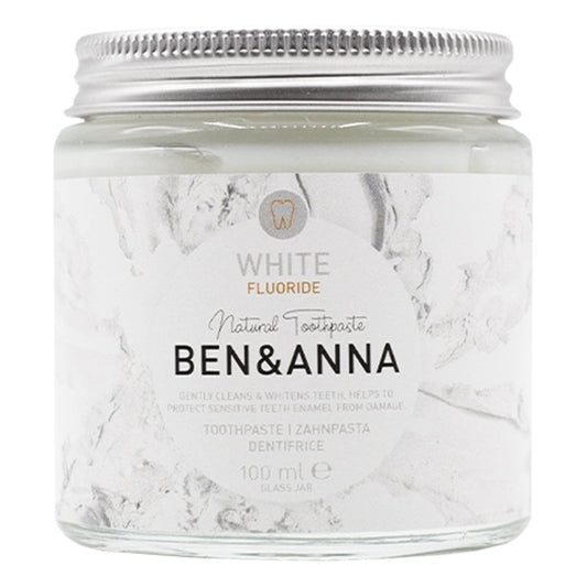 Ben & Anna White Fluoride Toothpaste - 100ml